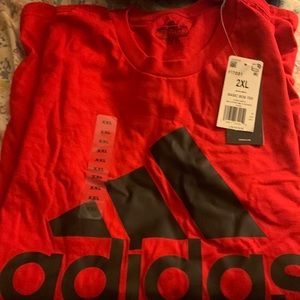 Red Adidas t-shirt size 2XL NWT